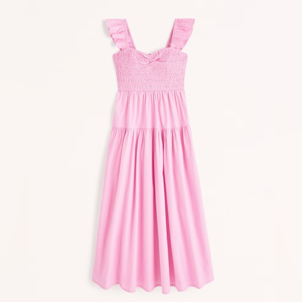 Abercrombie & Fitch Pink Midi Sundress